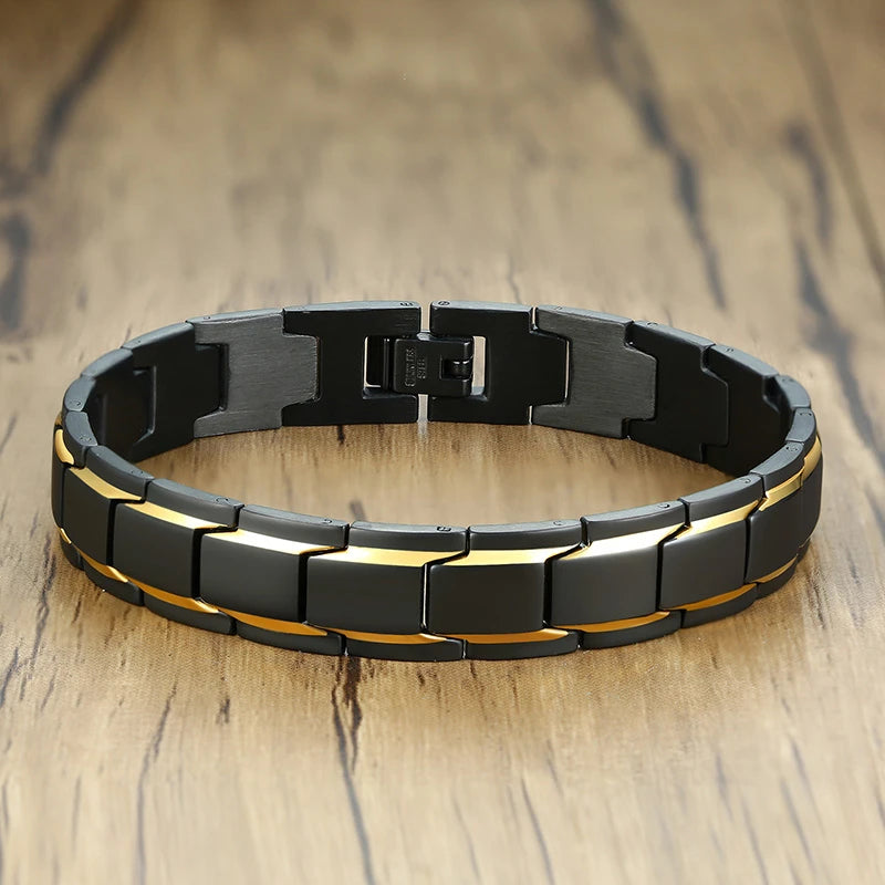 Ramesses Bracelets Stainless Steel Link Chain Stylish Casual Gents Wristband Chunky Punk Gothic Male Jewelry