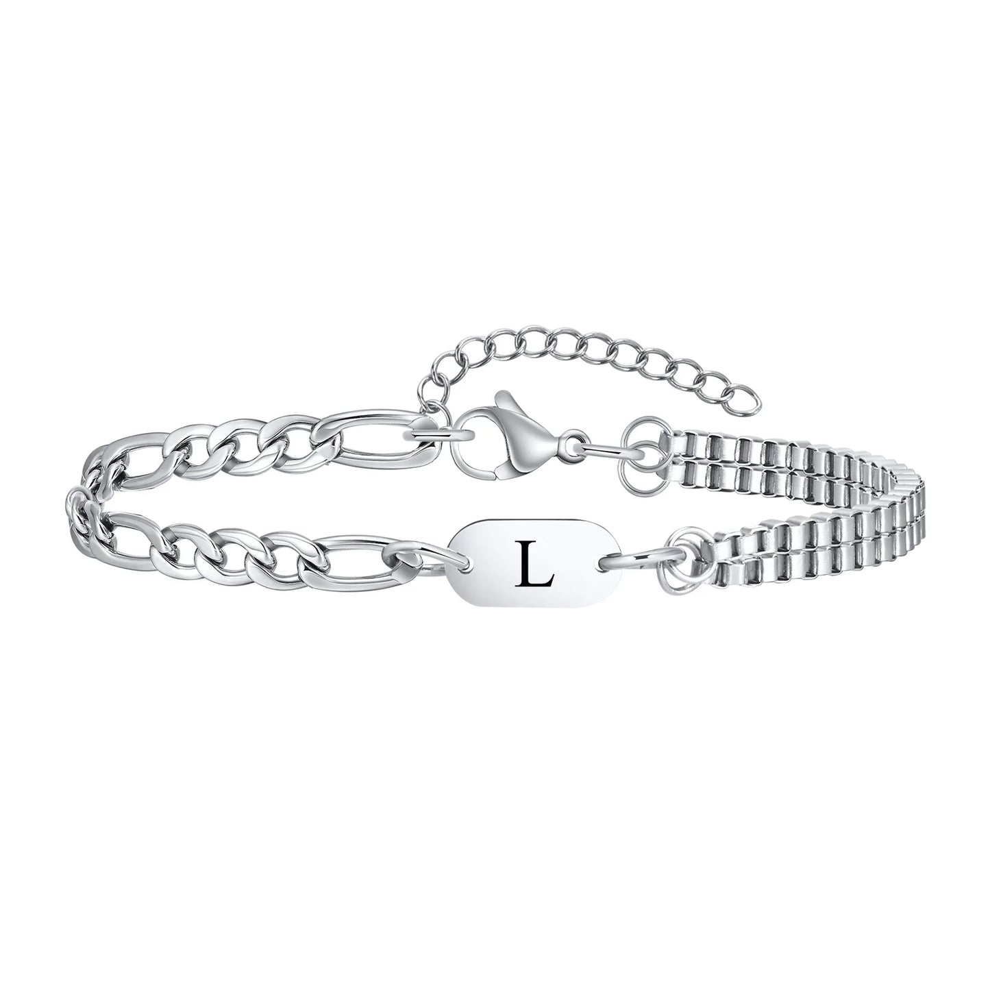 Habibi-A-Z Initial Bracelets for Men Women