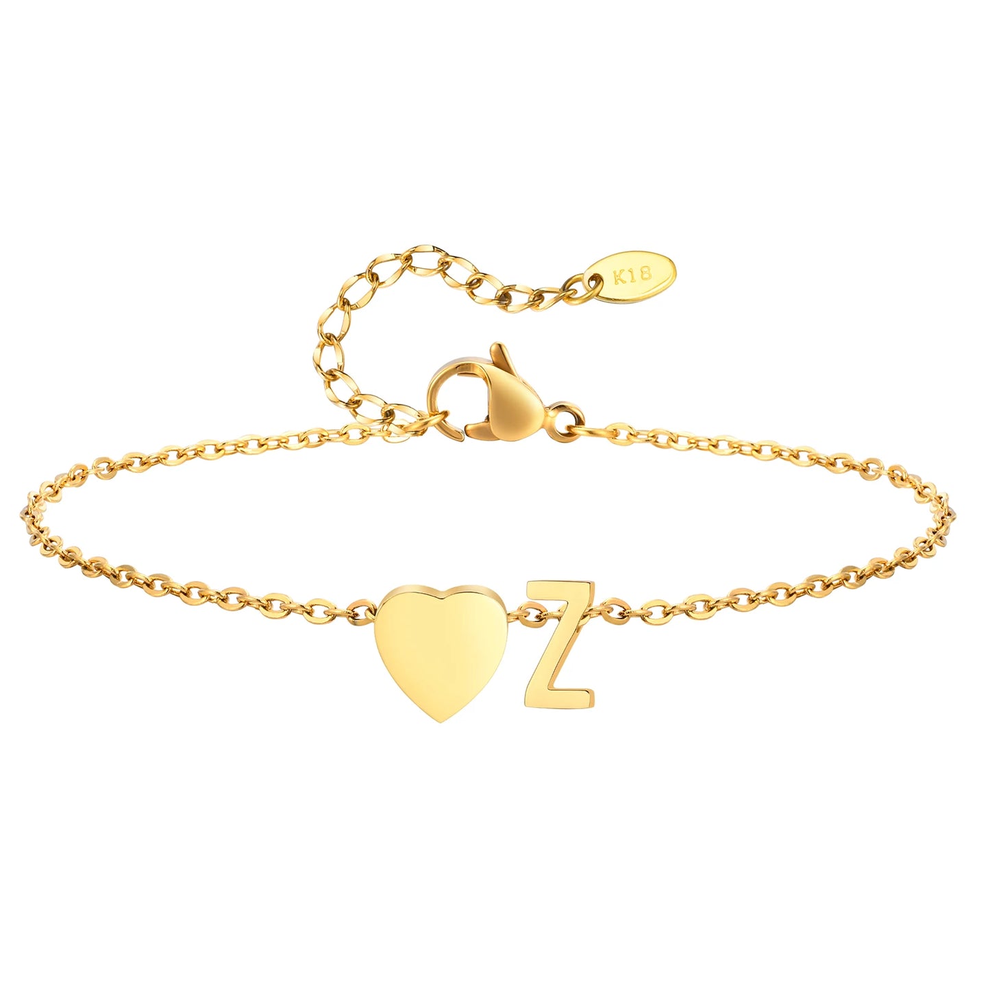 Merneith Anklets for Women, Gold Plated A-Z Letter Charm Bracelet Ankle  Cute Simple Gift Bracelet on Leg