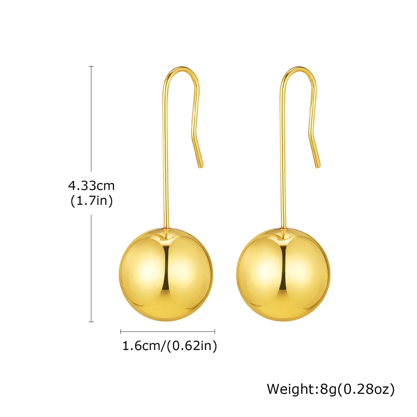 Ball Earrings for Women Girls,