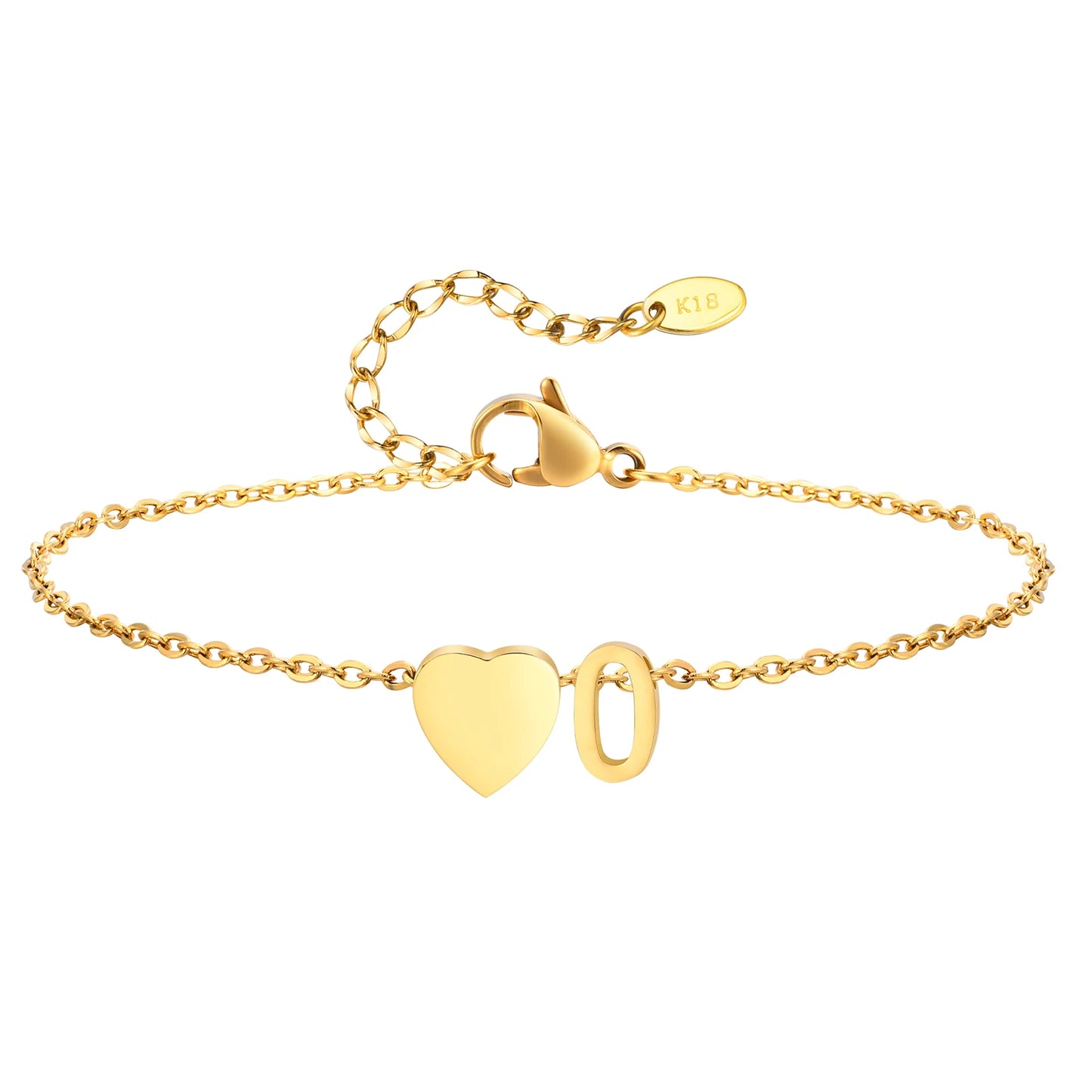 Merneith Anklets for Women, Gold Plated A-Z Letter Charm Bracelet Ankle  Cute Simple Gift Bracelet on Leg