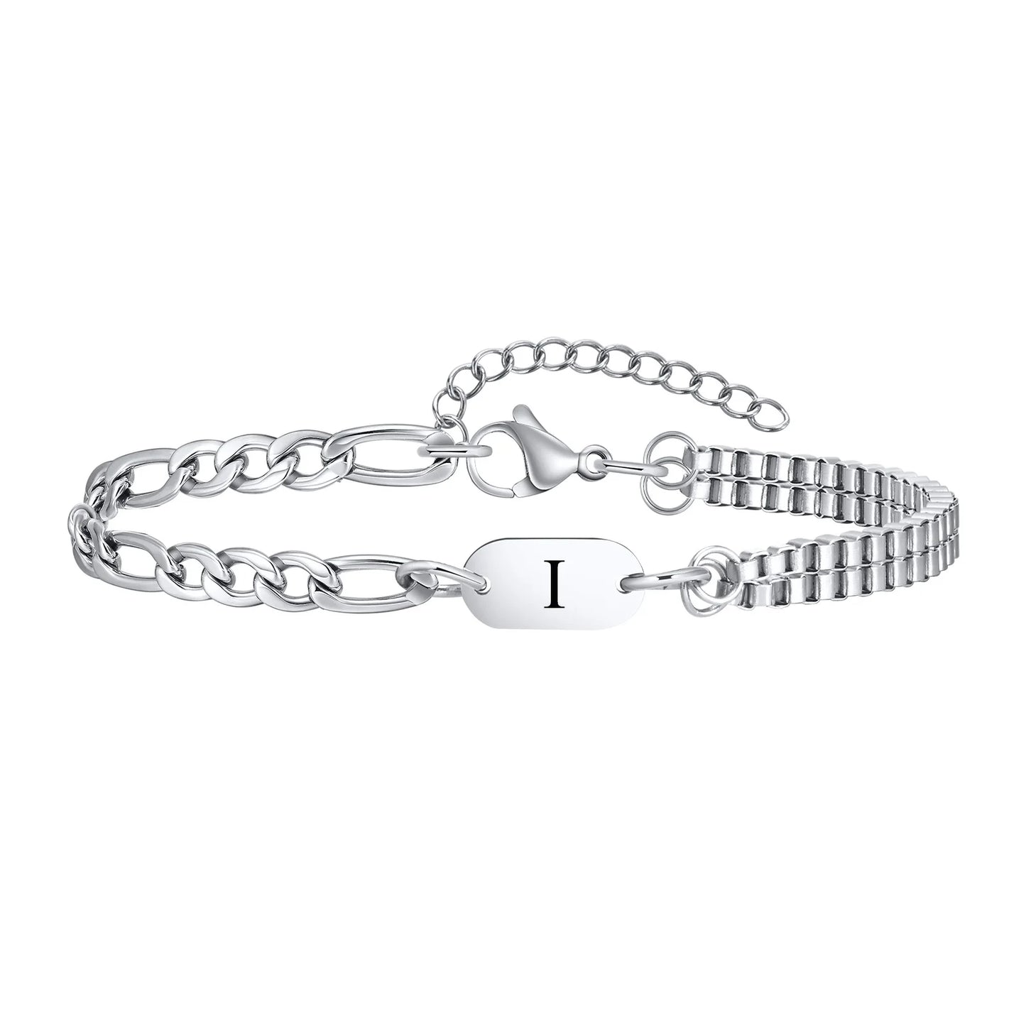 Habibi-A-Z Initial Bracelets for Men Women