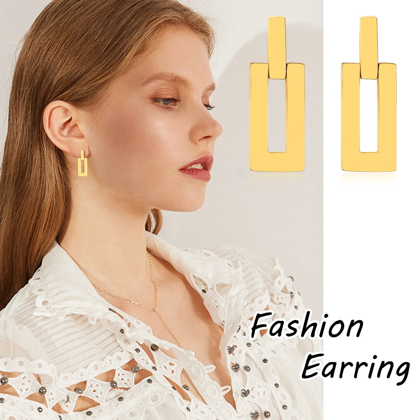 Geometric Women Drop Earrings