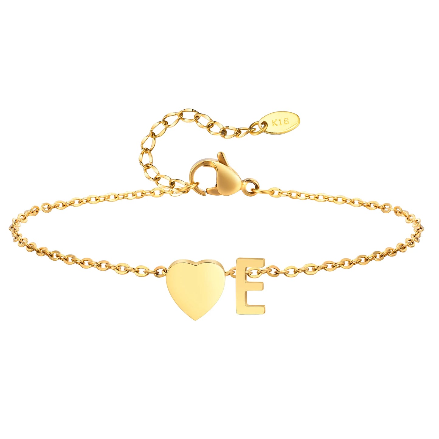 Merneith Anklets for Women, Gold Plated A-Z Letter Charm Bracelet Ankle  Cute Simple Gift Bracelet on Leg