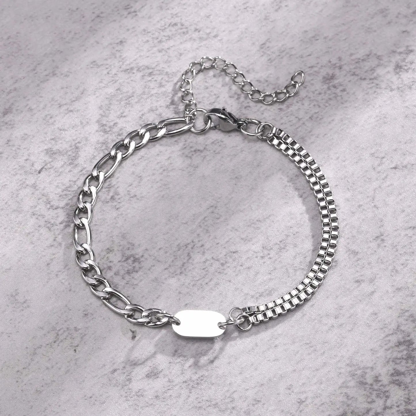 Habibi-A-Z Initial Bracelets for Men Women