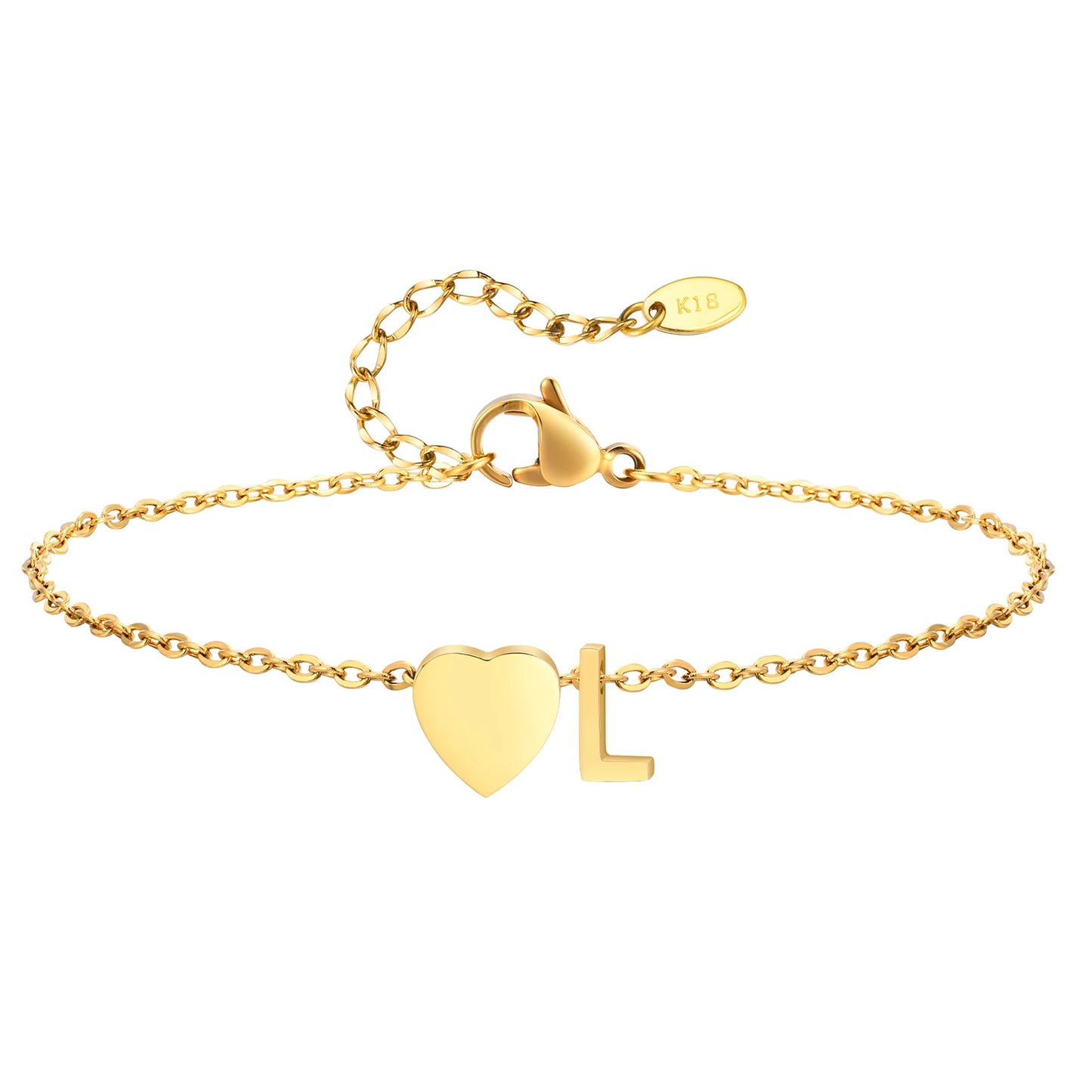 Merneith Anklets for Women, Gold Plated A-Z Letter Charm Bracelet Ankle  Cute Simple Gift Bracelet on Leg