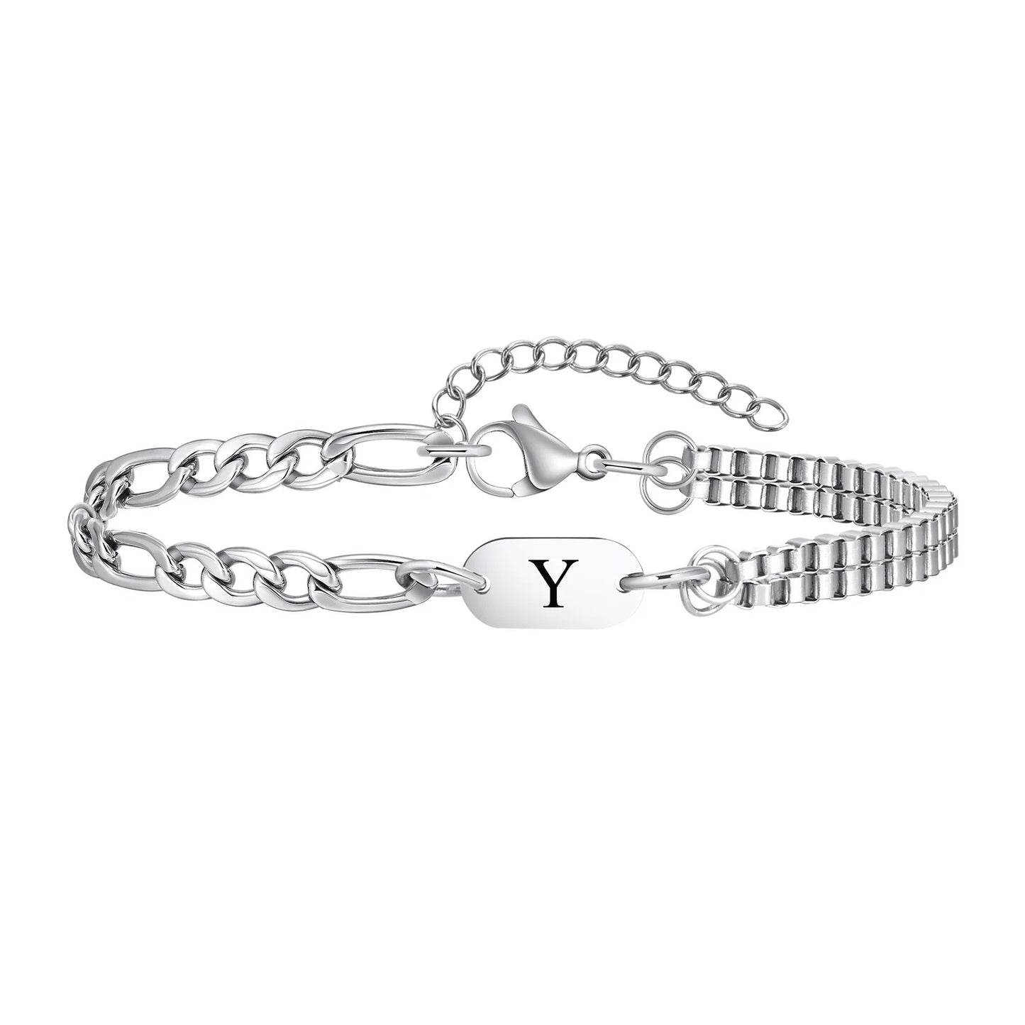 Habibi-A-Z Initial Bracelets for Men Women