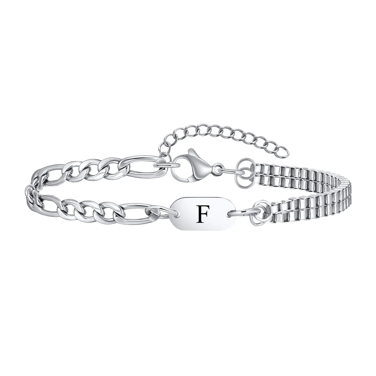 Habibi-A-Z Initial Bracelets for Men Women