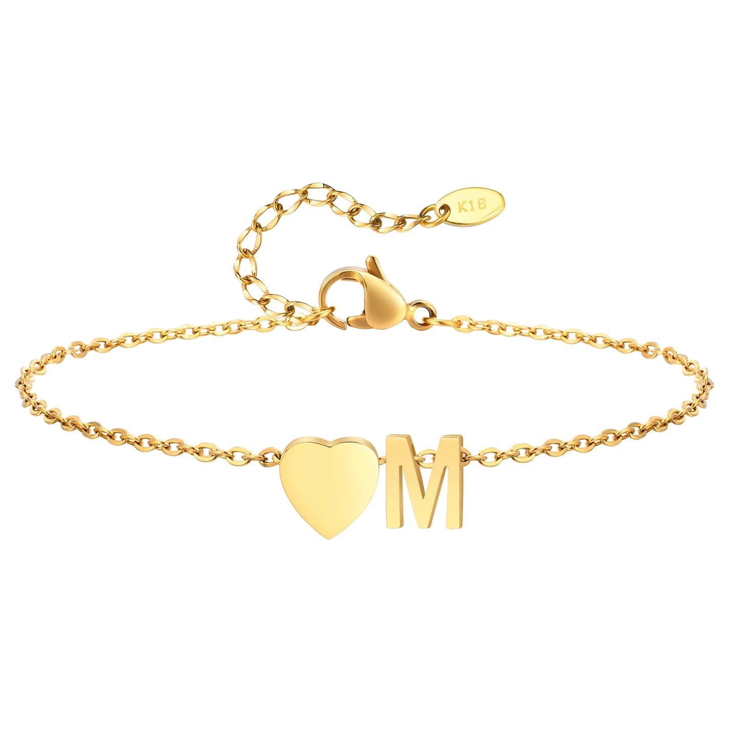 Merneith Anklets for Women, Gold Plated A-Z Letter Charm Bracelet Ankle  Cute Simple Gift Bracelet on Leg