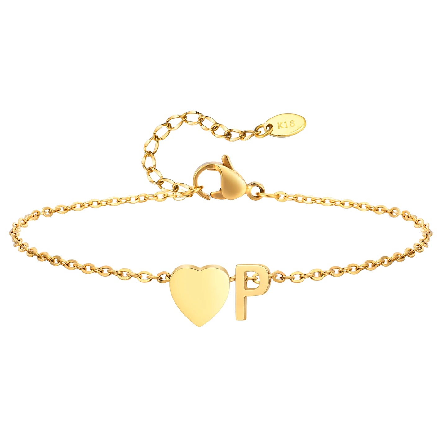 Merneith Anklets for Women, Gold Plated A-Z Letter Charm Bracelet Ankle  Cute Simple Gift Bracelet on Leg