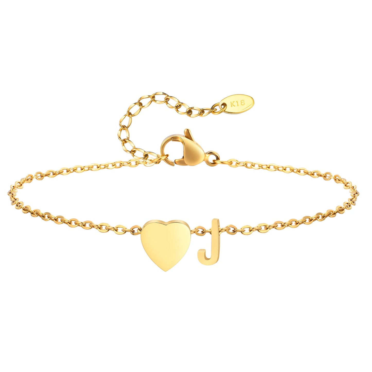 Merneith Anklets for Women, Gold Plated A-Z Letter Charm Bracelet Ankle  Cute Simple Gift Bracelet on Leg