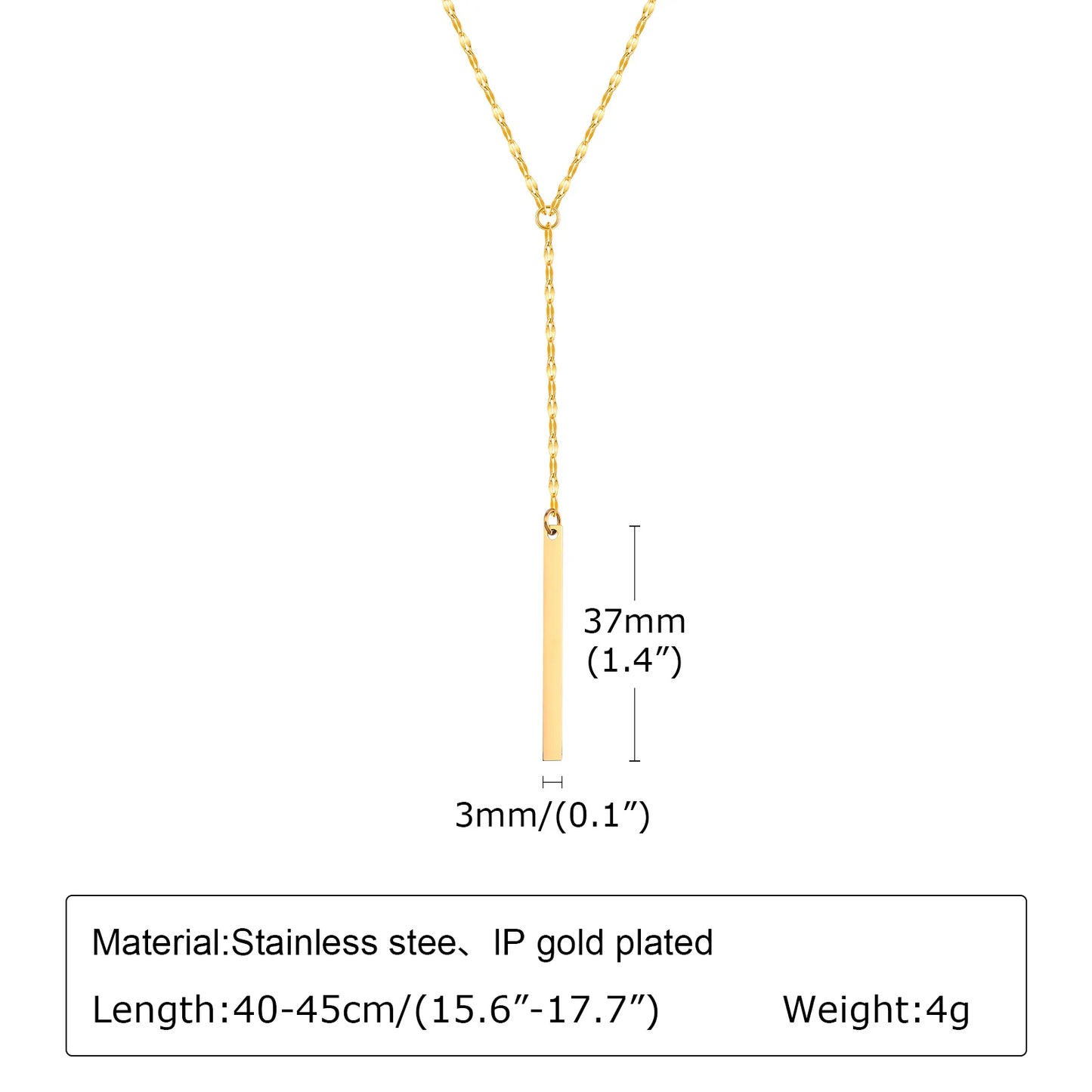 Tiye Necklaces for Women, Gold Color Sexy Y Necklaces, Stainless Steel Rosary  Layered Beads Choker