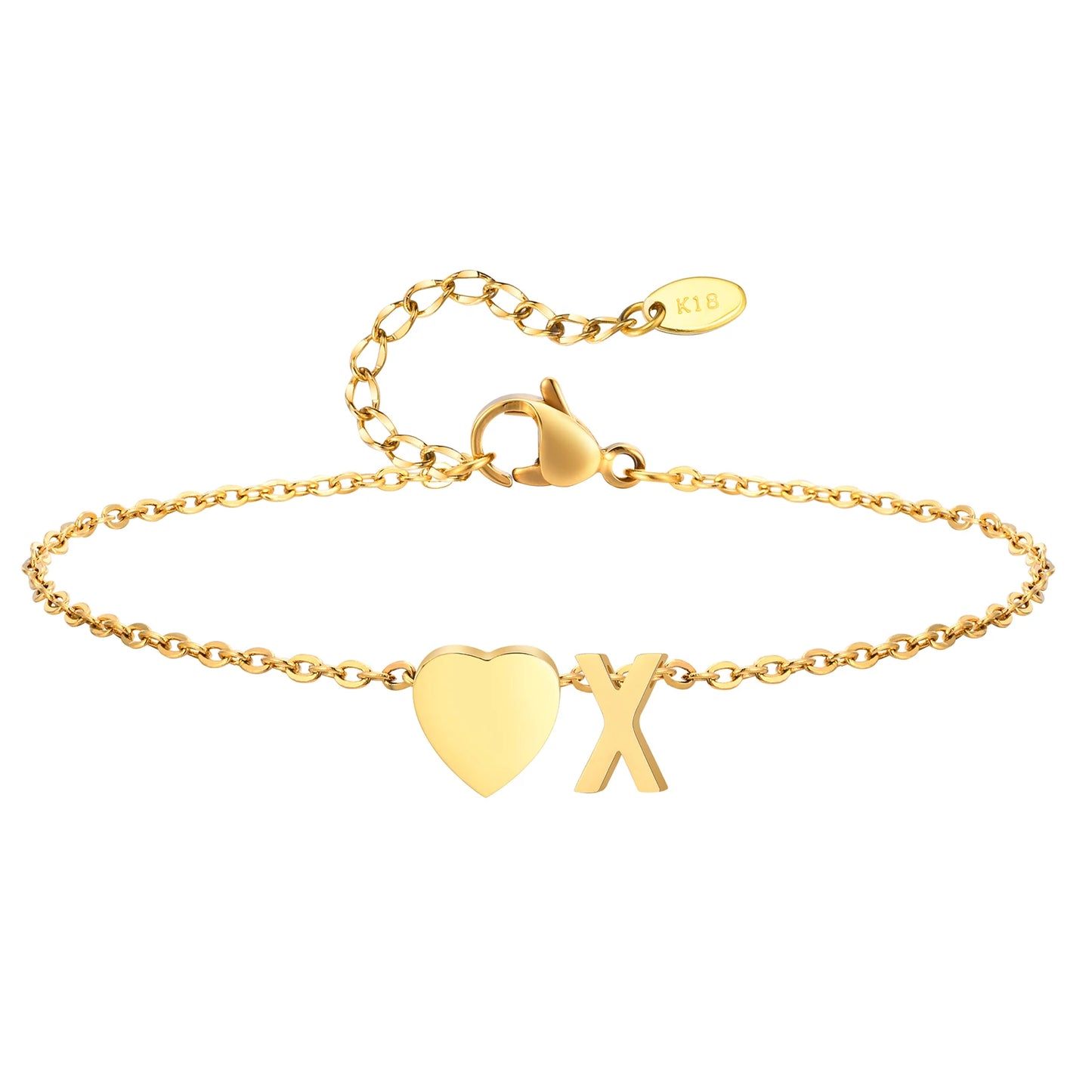 Merneith Anklets for Women, Gold Plated A-Z Letter Charm Bracelet Ankle  Cute Simple Gift Bracelet on Leg