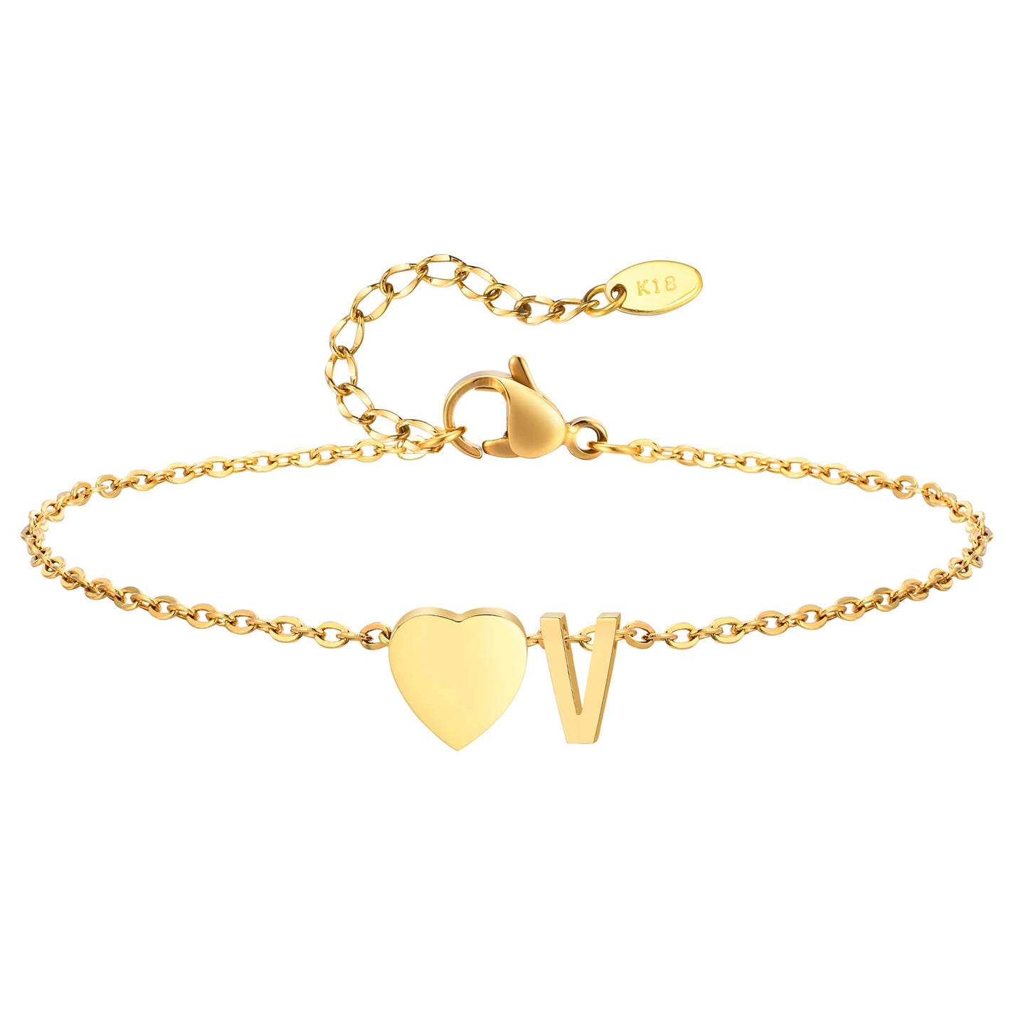 Merneith Anklets for Women, Gold Plated A-Z Letter Charm Bracelet Ankle  Cute Simple Gift Bracelet on Leg