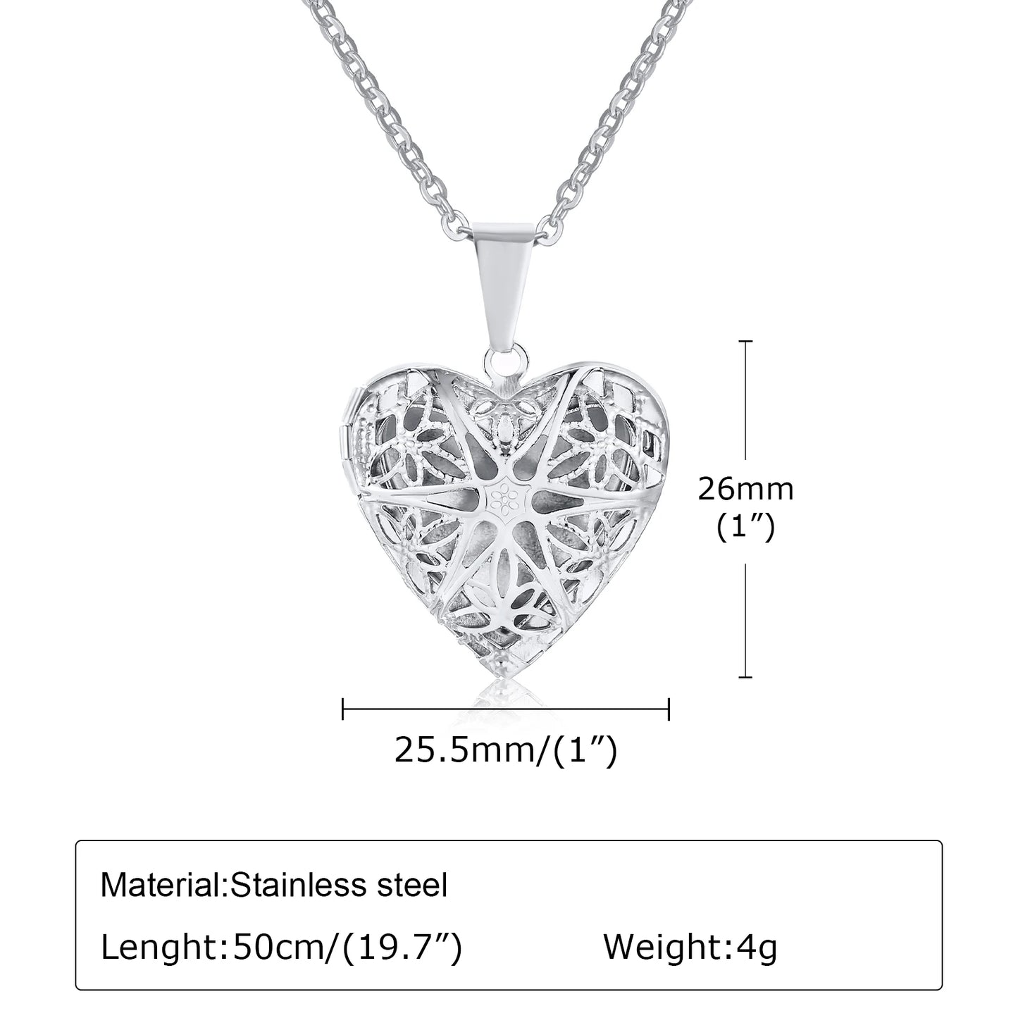 Nefertiti Locket Pendant for Women Girls, Hollow Heart Photo Frame Necklaces, Classic Valentine's Day Gift to Wife Girlfriend