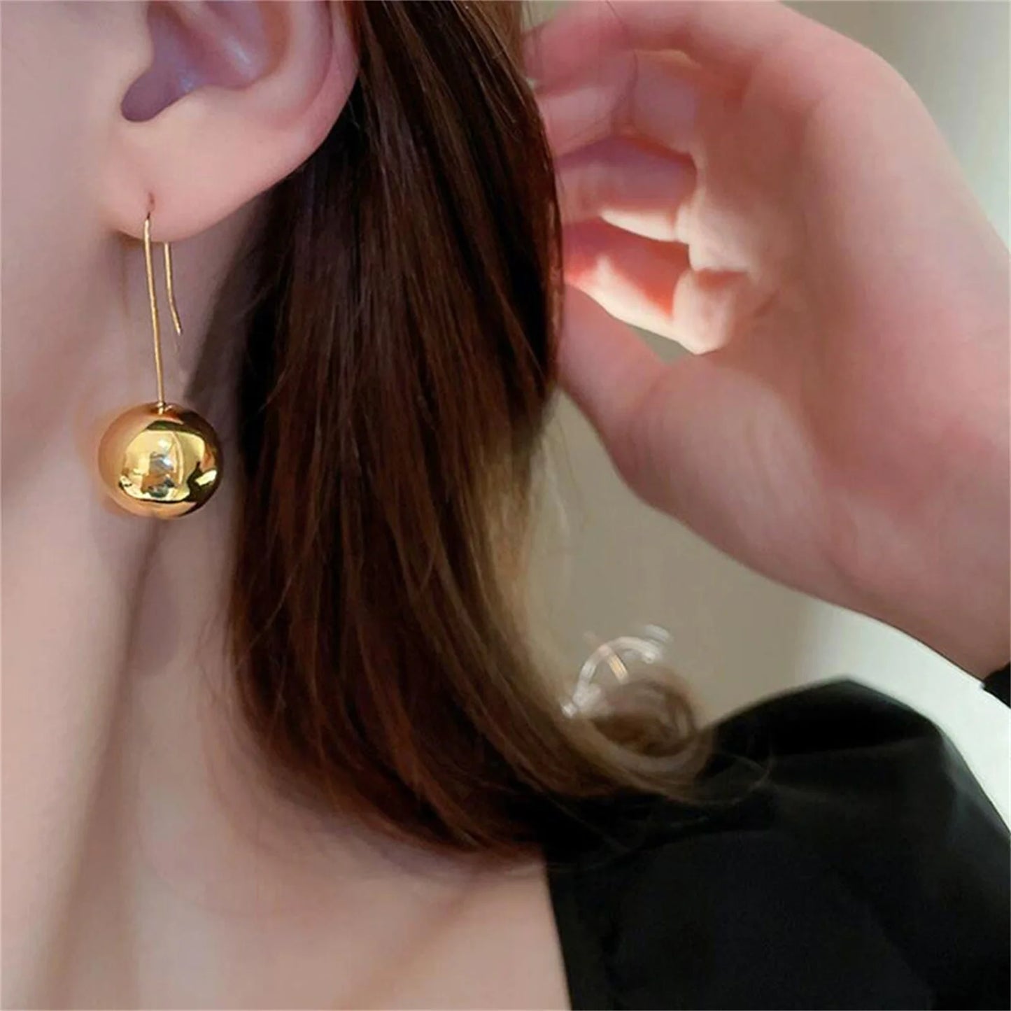 Ball Earrings for Women Girls,