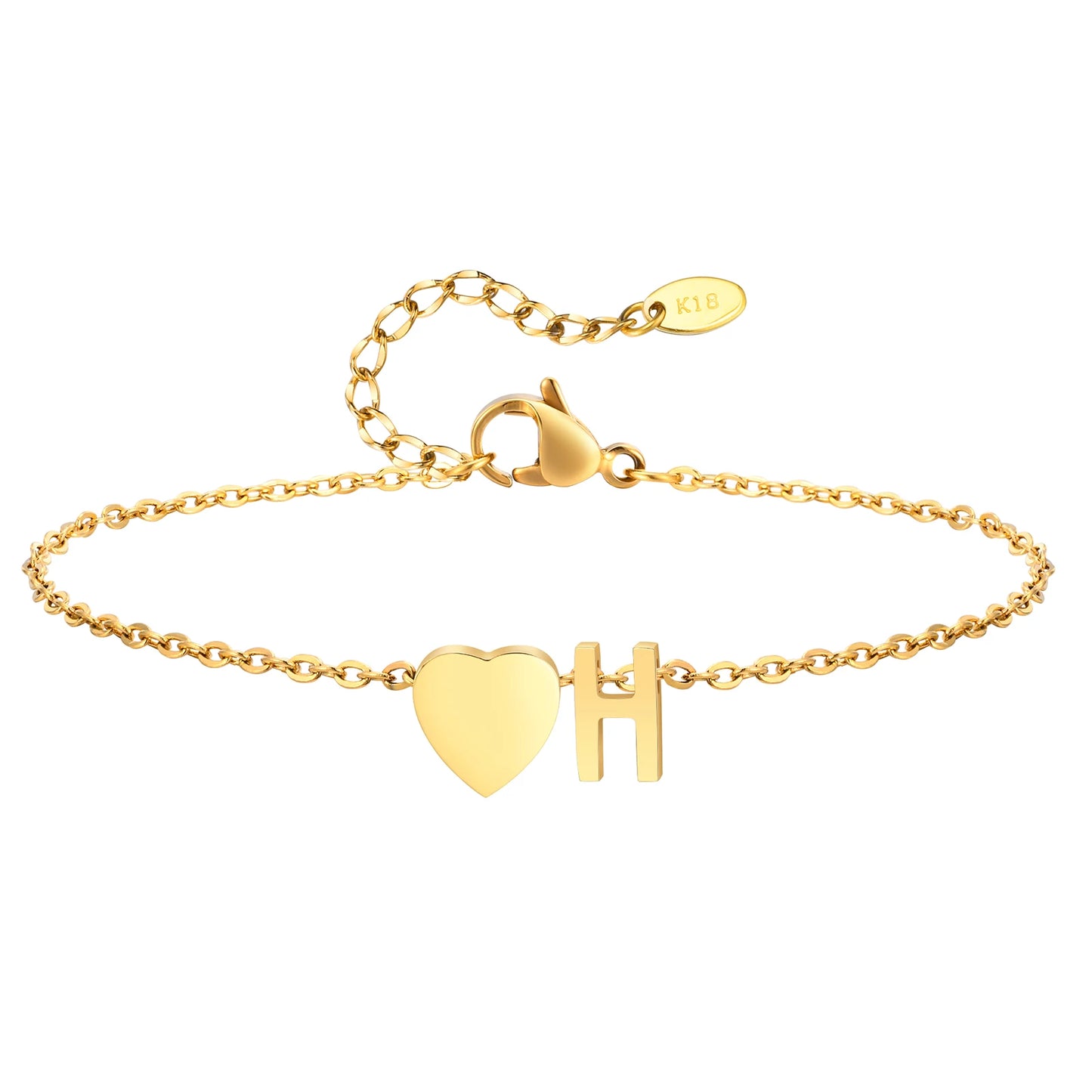 Merneith Anklets for Women, Gold Plated A-Z Letter Charm Bracelet Ankle  Cute Simple Gift Bracelet on Leg